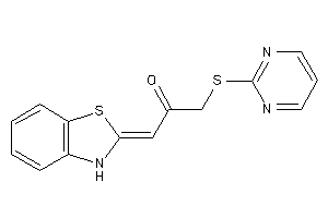 1-(3H-1,3-benzothiazol-2-ylidene)-3-(2-pyrimidylthio)acetone