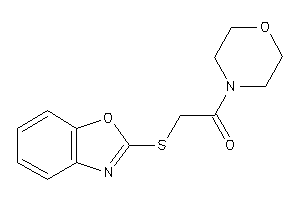 2-(1,3-benzoxazol-2-ylthio)-1-morpholino-ethanone