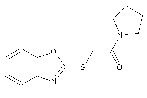 2-(1,3-benzoxazol-2-ylthio)-1-pyrrolidino-ethanone