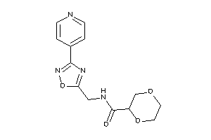 Image of N-[[3-(4-pyridyl)-1,2,4-oxadiazol-5-yl]methyl]-1,4-dioxane-2-carboxamide