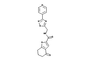 4-keto-N-[[3-(4-pyridyl)-1,2,4-oxadiazol-5-yl]methyl]-6,7-dihydro-5H-benzofuran-2-carboxamide