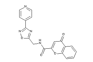 4-keto-N-[[3-(4-pyridyl)-1,2,4-oxadiazol-5-yl]methyl]chromene-2-carboxamide