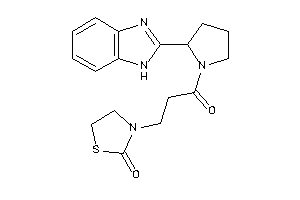 3-[3-[2-(1H-benzimidazol-2-yl)pyrrolidino]-3-keto-propyl]thiazolidin-2-one