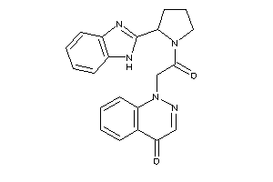 1-[2-[2-(1H-benzimidazol-2-yl)pyrrolidino]-2-keto-ethyl]cinnolin-4-one