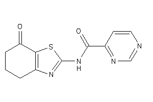 N-(7-keto-5,6-dihydro-4H-1,3-benzothiazol-2-yl)pyrimidine-4-carboxamide