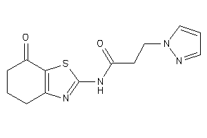 N-(7-keto-5,6-dihydro-4H-1,3-benzothiazol-2-yl)-3-pyrazol-1-yl-propionamide