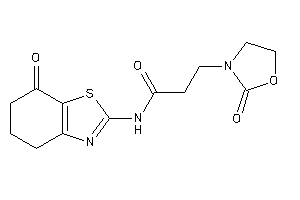 N-(7-keto-5,6-dihydro-4H-1,3-benzothiazol-2-yl)-3-(2-ketooxazolidin-3-yl)propionamide