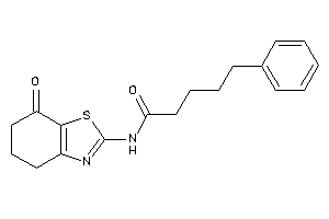 N-(7-keto-5,6-dihydro-4H-1,3-benzothiazol-2-yl)-5-phenyl-valeramide