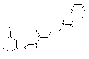 N-[4-keto-4-[(7-keto-5,6-dihydro-4H-1,3-benzothiazol-2-yl)amino]butyl]benzamide