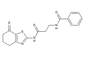 N-[3-keto-3-[(7-keto-5,6-dihydro-4H-1,3-benzothiazol-2-yl)amino]propyl]benzamide