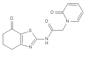 N-(7-keto-5,6-dihydro-4H-1,3-benzothiazol-2-yl)-2-(2-keto-1-pyridyl)acetamide