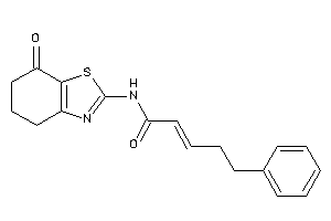 N-(7-keto-5,6-dihydro-4H-1,3-benzothiazol-2-yl)-5-phenyl-pent-2-enamide