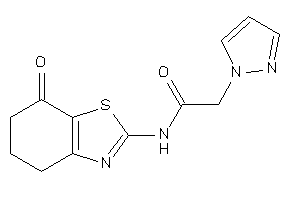 N-(7-keto-5,6-dihydro-4H-1,3-benzothiazol-2-yl)-2-pyrazol-1-yl-acetamide