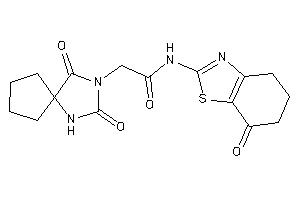 2-(2,4-diketo-1,3-diazaspiro[4.4]nonan-3-yl)-N-(7-keto-5,6-dihydro-4H-1,3-benzothiazol-2-yl)acetamide