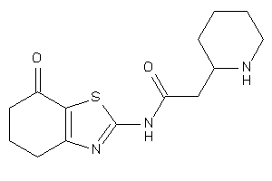 N-(7-keto-5,6-dihydro-4H-1,3-benzothiazol-2-yl)-2-(2-piperidyl)acetamide