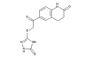 6-[2-[(5-keto-1,4-dihydro-1,2,4-triazol-3-yl)thio]acetyl]-3,4-dihydrocarbostyril