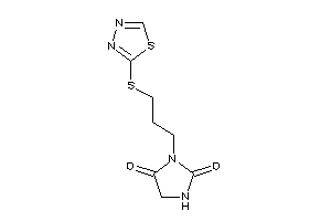 3-[3-(1,3,4-thiadiazol-2-ylthio)propyl]hydantoin