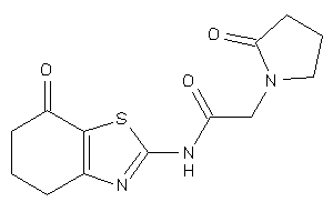 N-(7-keto-5,6-dihydro-4H-1,3-benzothiazol-2-yl)-2-(2-ketopyrrolidino)acetamide