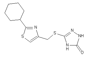 3-[(2-cyclohexylthiazol-4-yl)methylthio]-1,4-dihydro-1,2,4-triazol-5-one