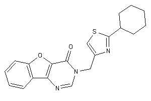 3-[(2-cyclohexylthiazol-4-yl)methyl]benzofuro[3,2-d]pyrimidin-4-one