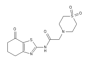 2-(1,1-diketo-1,4-thiazinan-4-yl)-N-(7-keto-5,6-dihydro-4H-1,3-benzothiazol-2-yl)acetamide