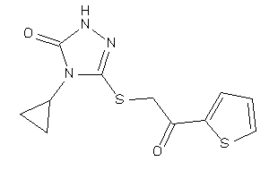 4-cyclopropyl-3-[[2-keto-2-(2-thienyl)ethyl]thio]-1H-1,2,4-triazol-5-one