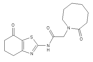 2-(2-ketoazocan-1-yl)-N-(7-keto-5,6-dihydro-4H-1,3-benzothiazol-2-yl)acetamide