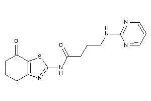 N-(7-keto-5,6-dihydro-4H-1,3-benzothiazol-2-yl)-4-(2-pyrimidylamino)butyramide