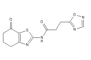 N-(7-keto-5,6-dihydro-4H-1,3-benzothiazol-2-yl)-3-(1,2,4-oxadiazol-5-yl)propionamide