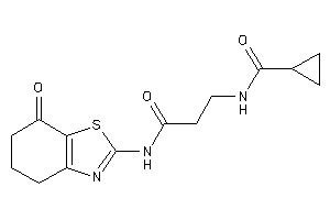 N-[3-keto-3-[(7-keto-5,6-dihydro-4H-1,3-benzothiazol-2-yl)amino]propyl]cyclopropanecarboxamide