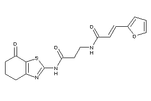 3-[[3-(2-furyl)acryloyl]amino]-N-(7-keto-5,6-dihydro-4H-1,3-benzothiazol-2-yl)propionamide