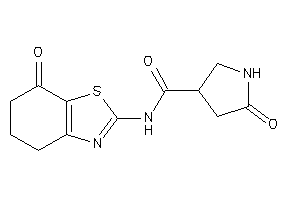 5-keto-N-(7-keto-5,6-dihydro-4H-1,3-benzothiazol-2-yl)pyrrolidine-3-carboxamide