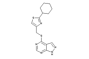 2-cyclohexyl-4-[(1H-pyrazolo[3,4-d]pyrimidin-4-ylthio)methyl]thiazole