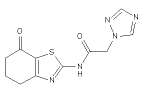 N-(7-keto-5,6-dihydro-4H-1,3-benzothiazol-2-yl)-2-(1,2,4-triazol-1-yl)acetamide