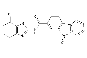 9-keto-N-(7-keto-5,6-dihydro-4H-1,3-benzothiazol-2-yl)fluorene-2-carboxamide