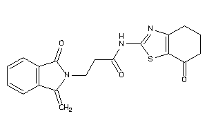 N-(7-keto-5,6-dihydro-4H-1,3-benzothiazol-2-yl)-3-(1-keto-3-methylene-isoindolin-2-yl)propionamide