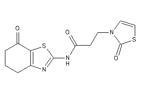 N-(7-keto-5,6-dihydro-4H-1,3-benzothiazol-2-yl)-3-(2-keto-4-thiazolin-3-yl)propionamide