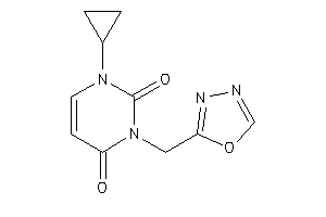 1-cyclopropyl-3-(1,3,4-oxadiazol-2-ylmethyl)pyrimidine-2,4-quinone