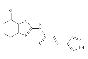 N-(7-keto-5,6-dihydro-4H-1,3-benzothiazol-2-yl)-3-(1H-pyrrol-3-yl)acrylamide