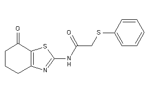 N-(7-keto-5,6-dihydro-4H-1,3-benzothiazol-2-yl)-2-(phenylthio)acetamide