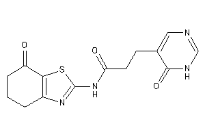 N-(7-keto-5,6-dihydro-4H-1,3-benzothiazol-2-yl)-3-(6-keto-1H-pyrimidin-5-yl)propionamide