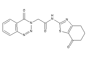 2-(4-keto-1,2,3-benzotriazin-3-yl)-N-(7-keto-5,6-dihydro-4H-1,3-benzothiazol-2-yl)acetamide