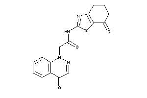 2-(4-ketocinnolin-1-yl)-N-(7-keto-5,6-dihydro-4H-1,3-benzothiazol-2-yl)acetamide