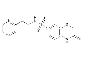 3-keto-N-[2-(2-pyridyl)ethyl]-4H-1,4-benzoxazine-7-sulfonamide