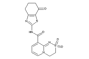 2,2-diketo-N-(7-keto-5,6-dihydro-4H-1,3-benzothiazol-2-yl)-3,4-dihydropyrido[2,1-c][1,2,4]thiadiazine-9-carboxamide