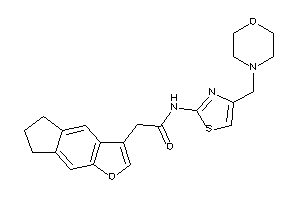 2-(6,7-dihydro-5H-cyclopenta[f]benzofuran-3-yl)-N-[4-(morpholinomethyl)thiazol-2-yl]acetamide