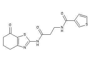 N-[3-keto-3-[(7-keto-5,6-dihydro-4H-1,3-benzothiazol-2-yl)amino]propyl]thiophene-3-carboxamide