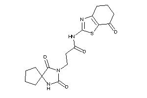 3-(2,4-diketo-1,3-diazaspiro[4.4]nonan-3-yl)-N-(7-keto-5,6-dihydro-4H-1,3-benzothiazol-2-yl)propionamide