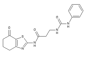 N-(7-keto-5,6-dihydro-4H-1,3-benzothiazol-2-yl)-3-(phenylcarbamoylamino)propionamide