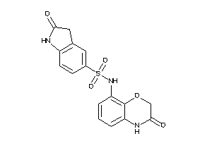 2-keto-N-(3-keto-4H-1,4-benzoxazin-8-yl)indoline-5-sulfonamide